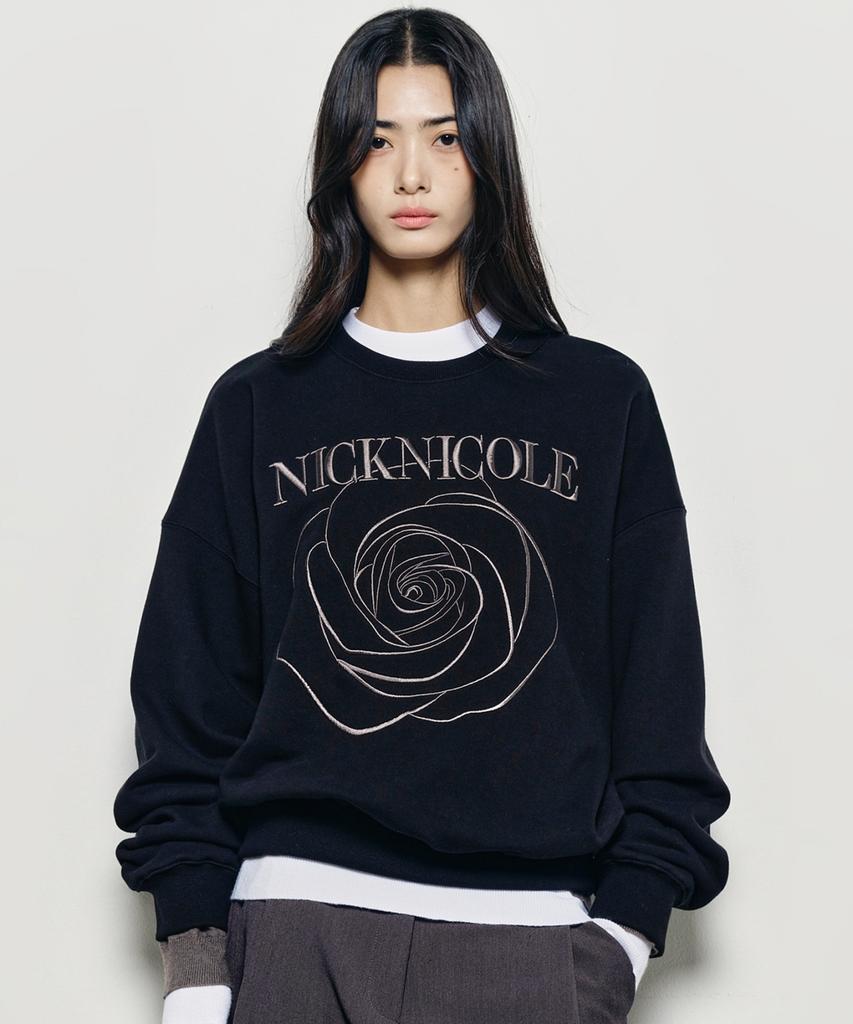 Nigaennikol Volume Nicole Rose Sweatshirt_Black Charcoal