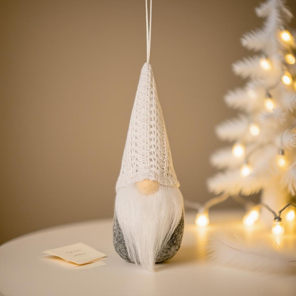 Christmas Decorations Creative Colorful Knitted Santa Faceless Old Man Pendant Goblin Pendant Dwarf Pendant