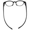 Reading Boston Round Blue Light Blocking [CACALU] Neck-hanging Glasses, Style, Shape, Stylish, Lightweight, (Black +1.00)