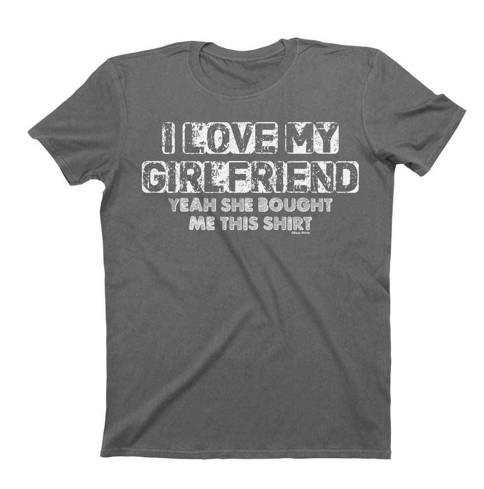 

Я люблю свою девушку Да Она купила мне Этот смешной подарок мужскую футболку XL