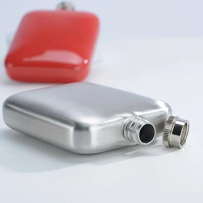 6 Oz Pocket Whisky Hip Flask for Camping Stainless Steel Leak Proof Flasks of Alcohol Whiskey Bottle Creative Gift for Men