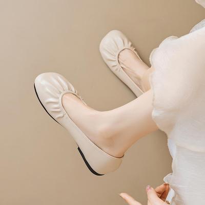 Weiwei Girl Damen Retro Square Toe Slipper mit weicher Sohle