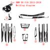 Car-Styling Carbon Fiber Car Interior Center Console Color Change Molding Sticker Decals For BMW X6 F16 2015-2018
