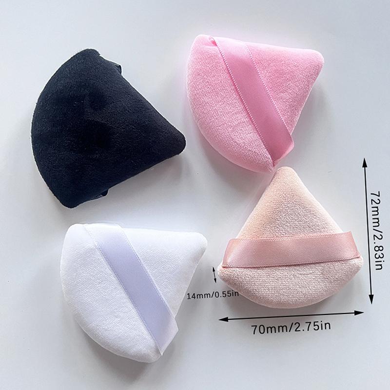 6 Pcs/Box Triangle Powder Puff Face Makeup Sponge Soft Velvet Cosmetic Puff Blender Beauty Foundation Sponge Make Up Accessories