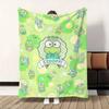 Keroppi Kawaii Luxury Blanket for Sofa Decoration Fluffy Soft Blankets King Size Bed Throw Home Interior Knee Nap & Throws Hairy