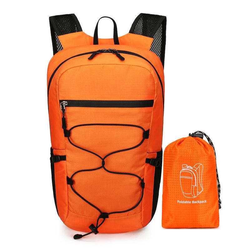 Lightweight Waterproof Folding Backpack for Outdoor Activities - Double Shoulder, Large Capacity