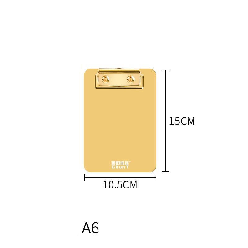 

Золотая шина из нержавеющей стали для документов, зажим для доски для письма, металлический зажим для меню, зажим для организации данных в ресторане, одинарный буфер обмена