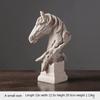 Office Ornaments Home Decoration Living Room Rack Nordic Style Retro Horse Head Ornaments Resin Crafts Decoration