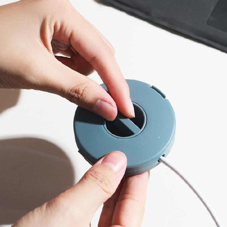 Rotatable Storage Box Data Cable Finishing Storage Box Multifunctional Desktop Wire Winder Storage Organizers  Home