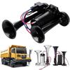 600DB Horn 12V Super Loud Car Electric Horn Dual Trumpets Air Horn Speaker For Car SUV Vehicle Boat Dual Trumpet Train Horn C0E2