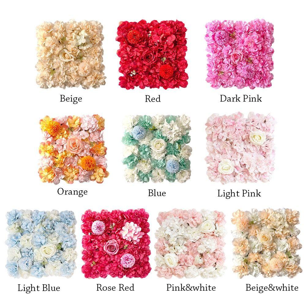 Multicolor Simulatie Bloemenpaneel Zijden Bloemblaadjes Hortensia Bloemenpaneel Feestartikelen