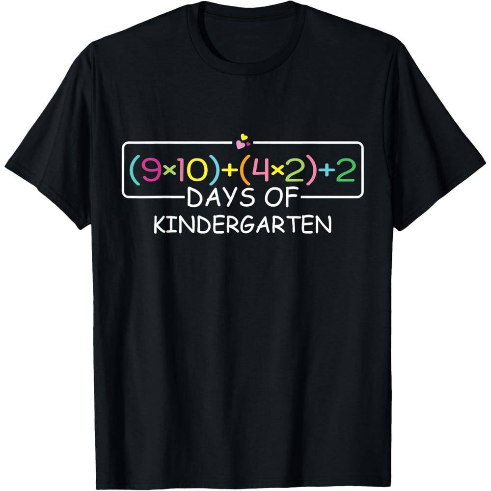 Happy 100th Day of Kindergarten Teacher or Student Cotton Men T Shirt