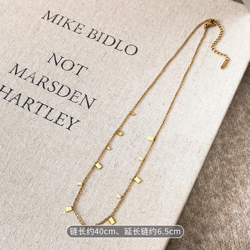 

Богемное ожерелье из натуральных бусин смешанных цветов, многослойная цепочка, красная квадратная ключичная цепочка