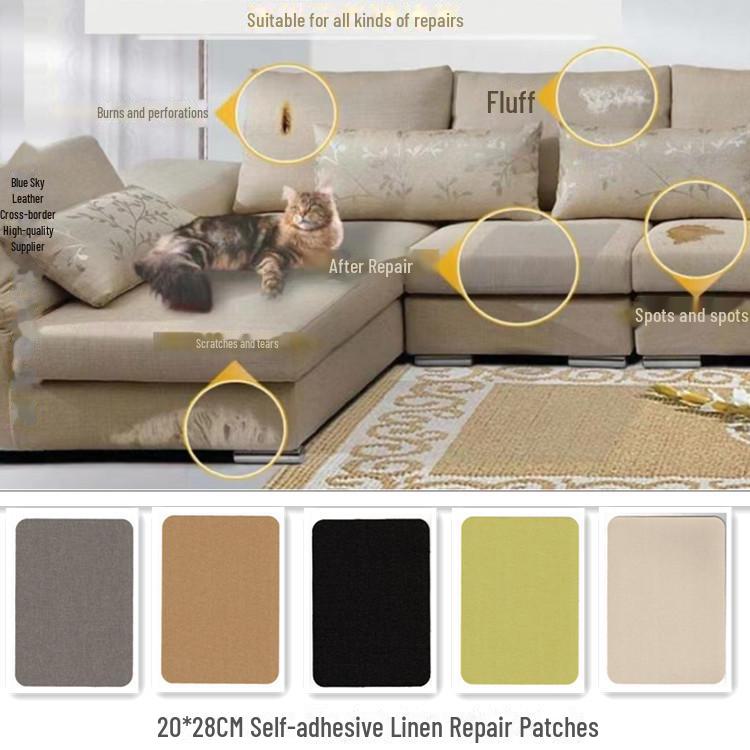 Waterproof Self-Adhesive Linen Repair Tape for Wall Renovation and Concealing, Decorative Wall Cloth Stickers - New Listing