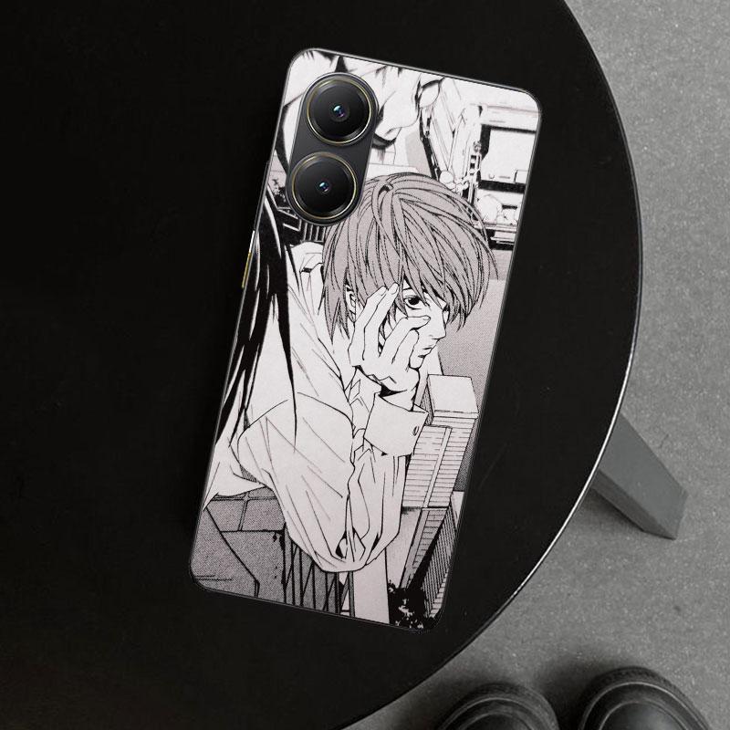 N-Note D-Death Yagami Light Phone Case Cover for Xiaomi Poco X6 X5 X7 Pro F7 Ultra Redmi 15C 15 13C 13 12C 12 10C 10 10A 9C 9A 9