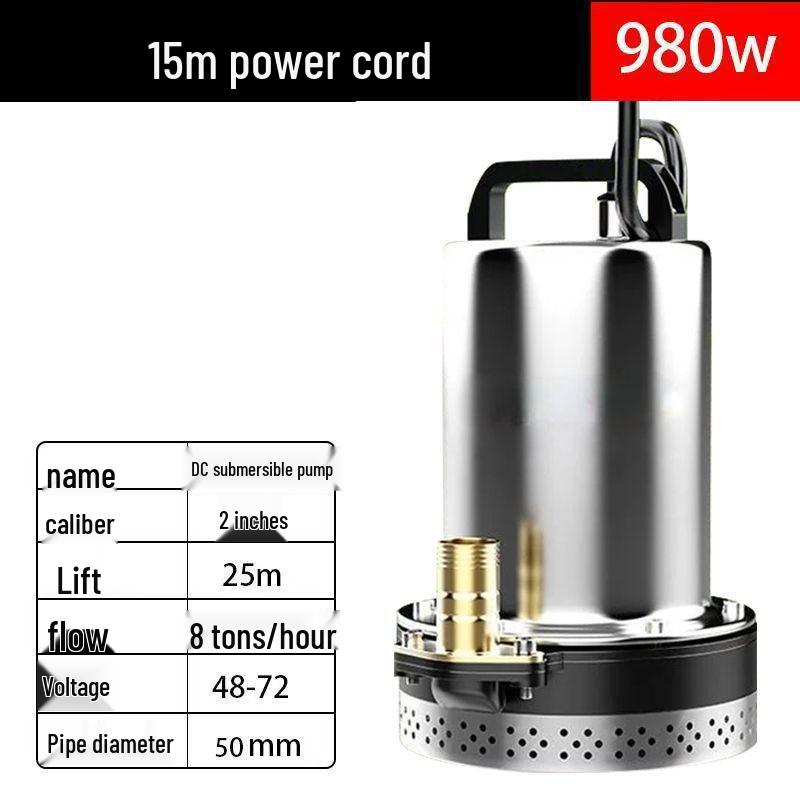 Universal Electric Vehicle DC Submersible Water Pump (48-72V) by Leide Zhu