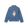 Levis SS22 Solid Color Cartoon Collar Denim Jacket Men Jacket Blue A4336-0000