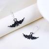 Creative Bat Earrings DIY Jewelry Simulated Animal Pendant Gothic Decor Halloween Earrings  Party