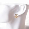 Zirconia Square Sugar Earrings with Ear Cuff - Women's Stylish Accessories