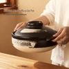 Japanese-Style Ceramic Double-Handle Stew Pot