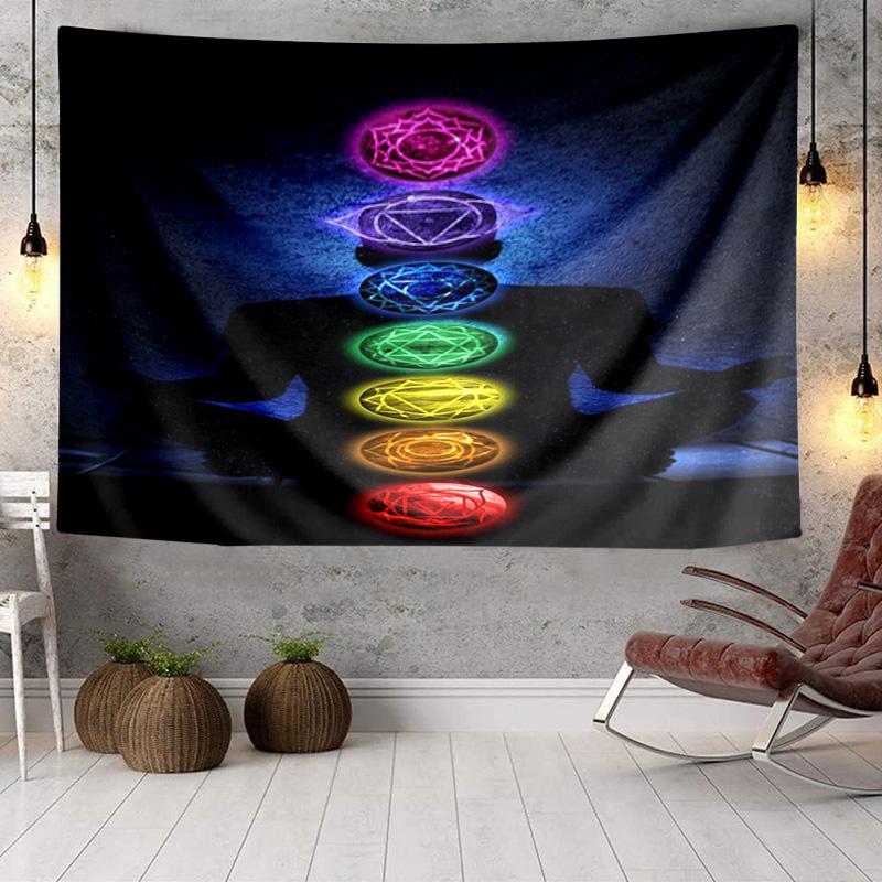 Chakra Balance Meditation Tapestry Room Decoration Wall Hanging for Living Room Bedroom, Dormitory, Birthday and Christmas Gifts
