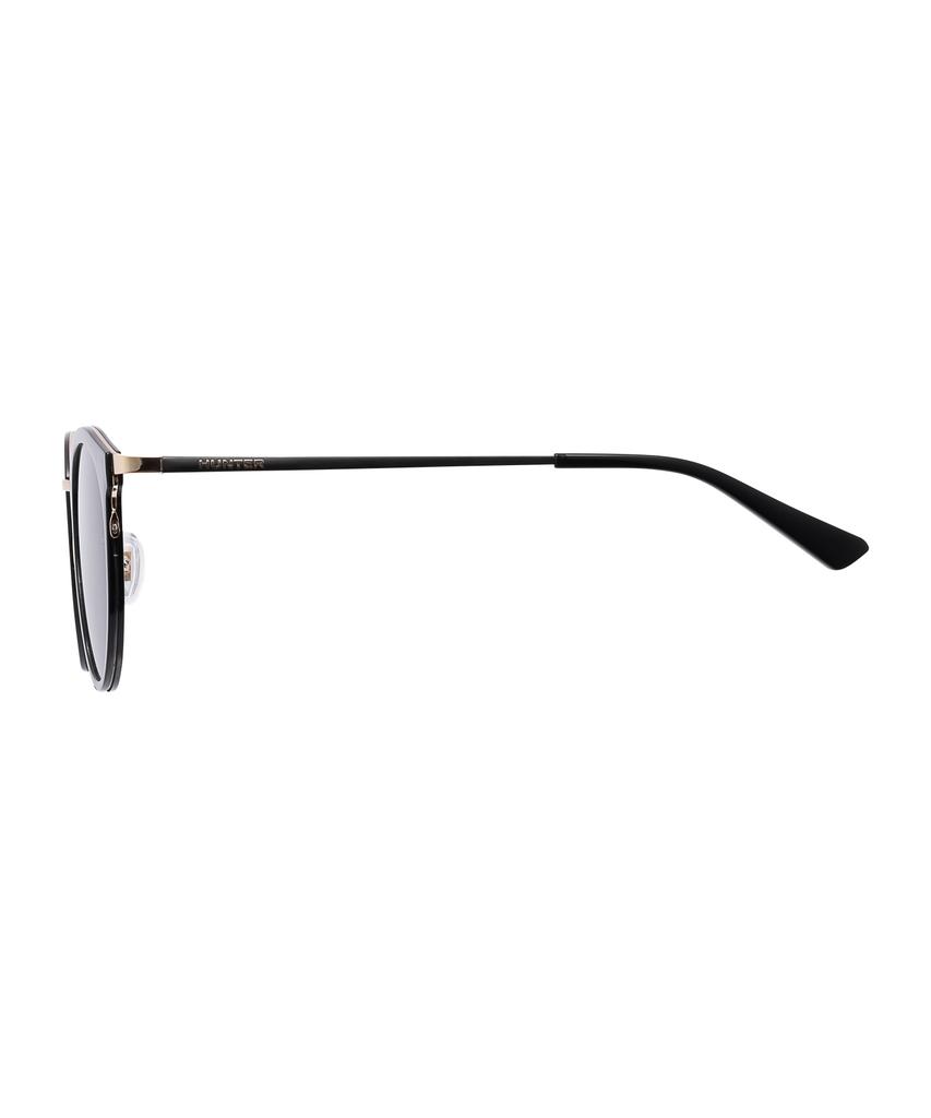 Heonteoaiweeo [Woman] Round Combination Lady Sunglasses - Black Polarized Htb13