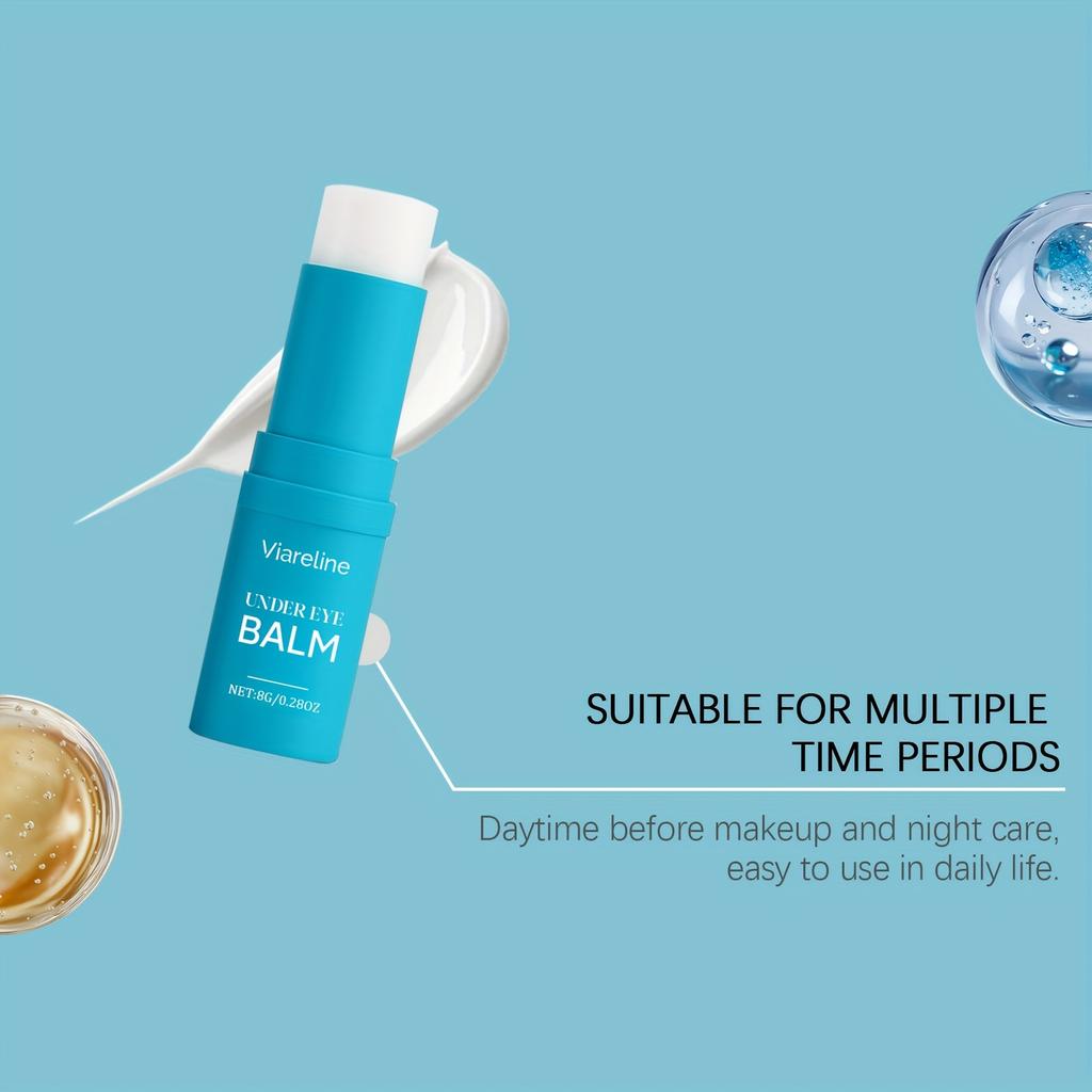 8g Hyaluronsäure Augencreme Stick - Intensiv feuchtigkeitsspendender Gelbalsam für Augenringe & Falten, Empfindliche & Trockene Unteraugenpflege