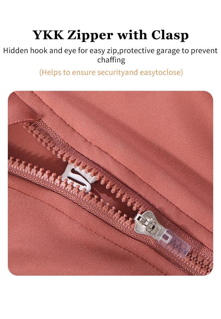 High-Elasticity Shockproof Sports Bra with Front Zipper, Plus Size, Anti-Sagging, Beautiful Back Design