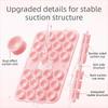 5pcs Square Phone Holder Mat Single-Sided Anti-Slip Phone Mount Suction Cup Phone Holder  Wall Mount