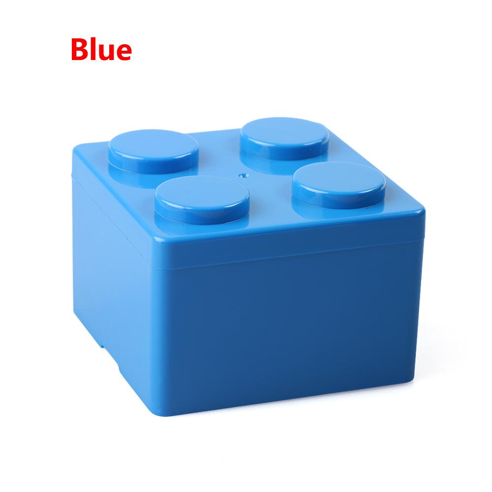 Saving Space Organizer Office Storage Box Building Block Shapes Plastic Desktop Container