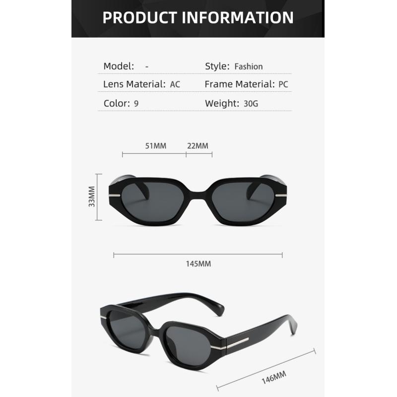 Women's sunglasses, personalized small-frame sunglasses, men's and women's fashion simple sunglasses