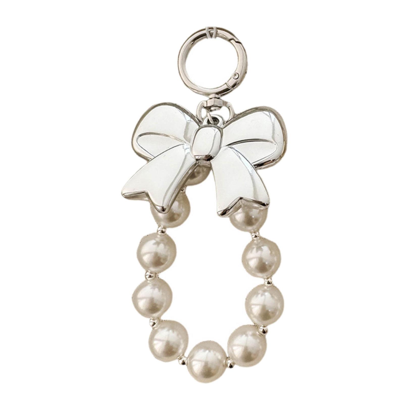 

Стильный брелок-бантик с бисером и бабочкой, подвеска-узел для женских сумок и рюкзаков, красочный брелок-украшение