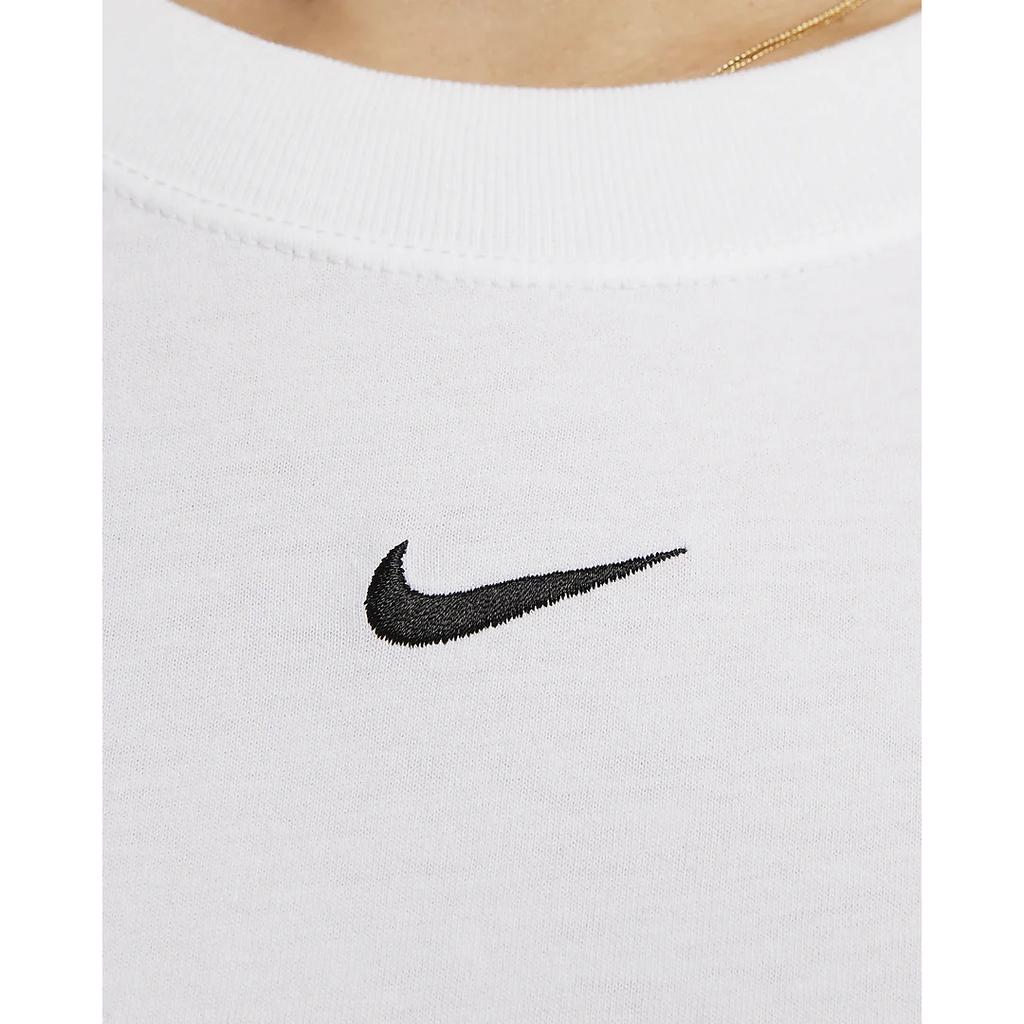 New Nike Sportswear Women's Logo Crewneck T-Shirt White FD4150-100