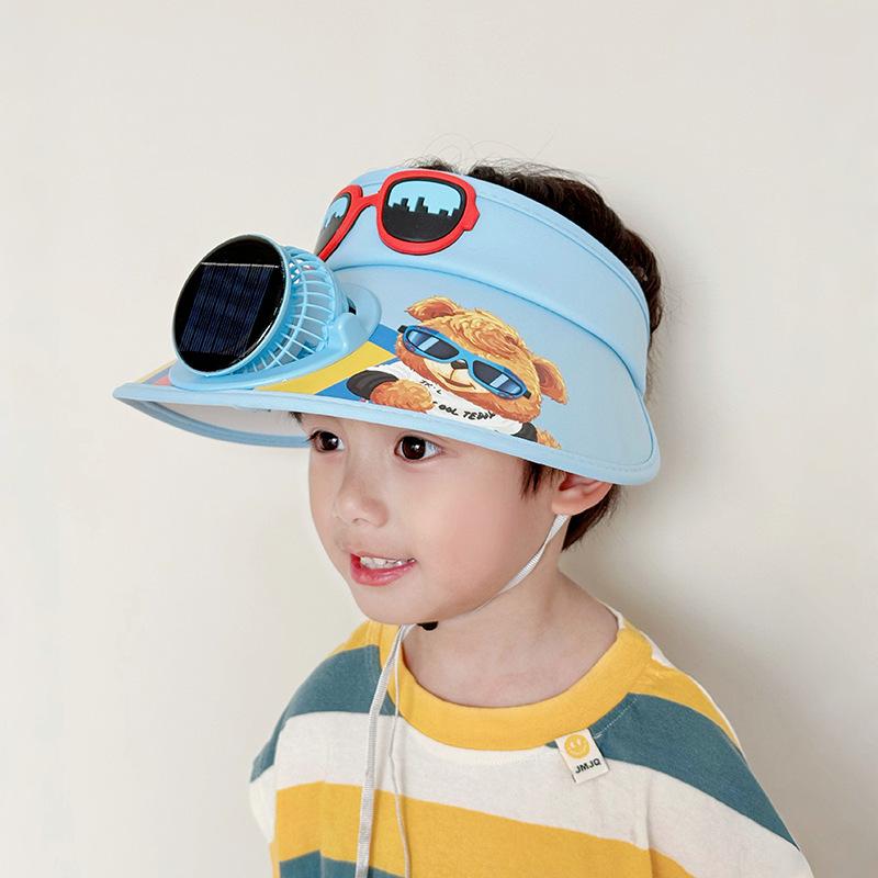 Sun Protection Fan Hat Children's Air Top Hat Summer Outdoor Anti Ultraviolet Air Top Sun Hat Sun Hat Girl's Hat