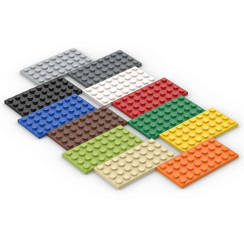 15pcs 4x8 Dots Baseplate Particles Building Blocks Plate 3035 Bricks Accessories DIY Classic Educational Children Toys