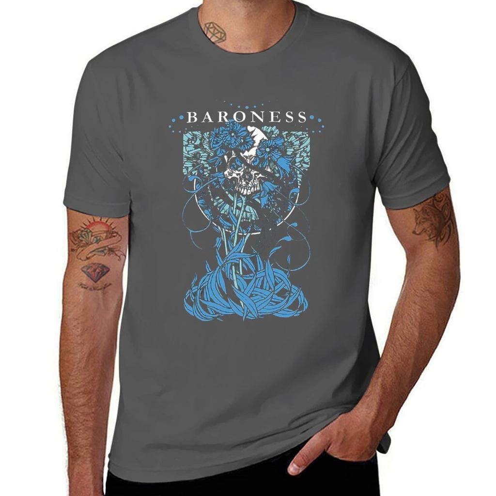 new baroness T-Shirt valentines clothes Luxury man hippie clothes t shirts for men cotton