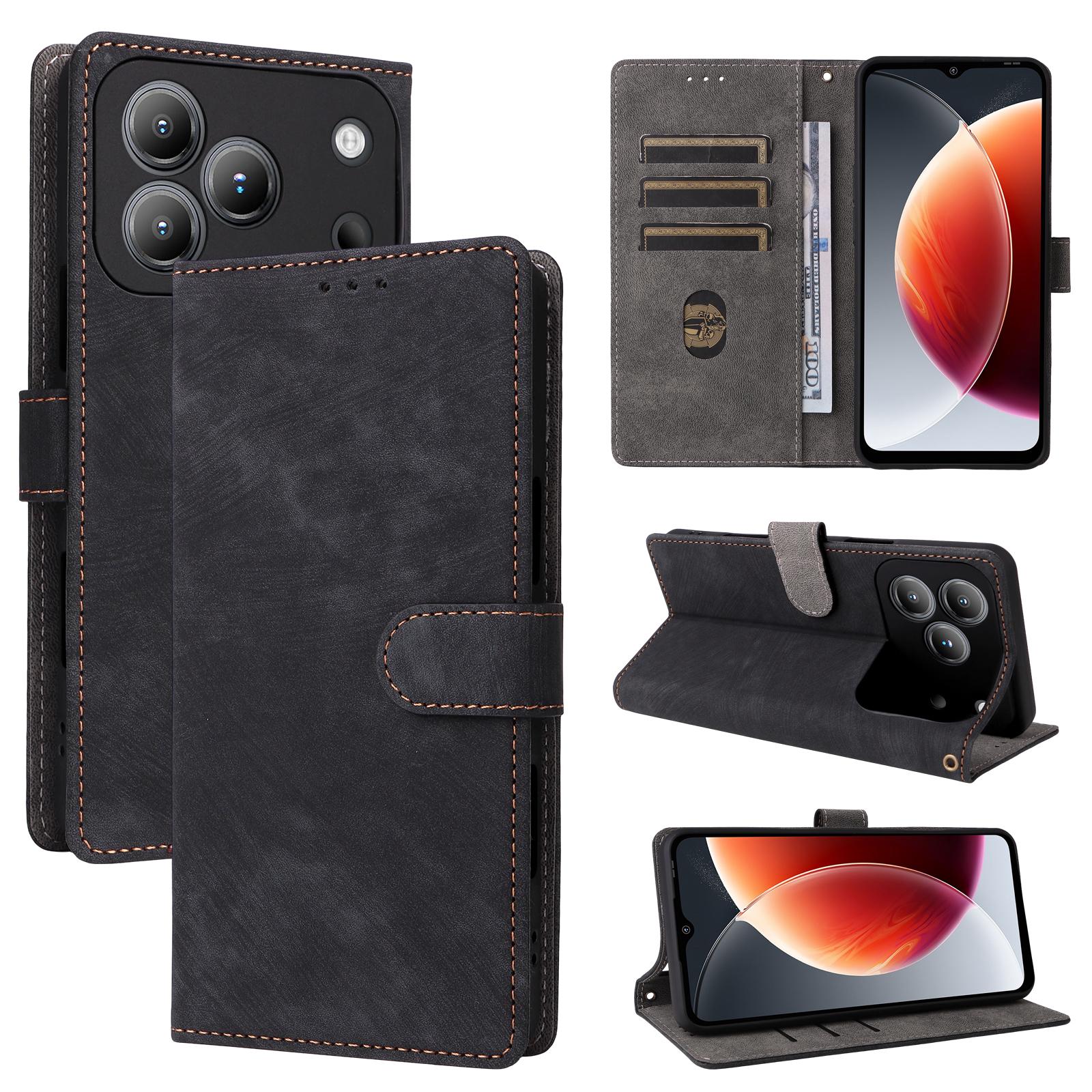 

Flip Cover Compatible for Blackview Wave 7C PU Leather Phone Case Full-Body Protection with [RFID Blocking] for Blackview Wave 7C чёрный