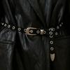 BT8072 Western Eyelet Tip Cowhide Belt 18mm