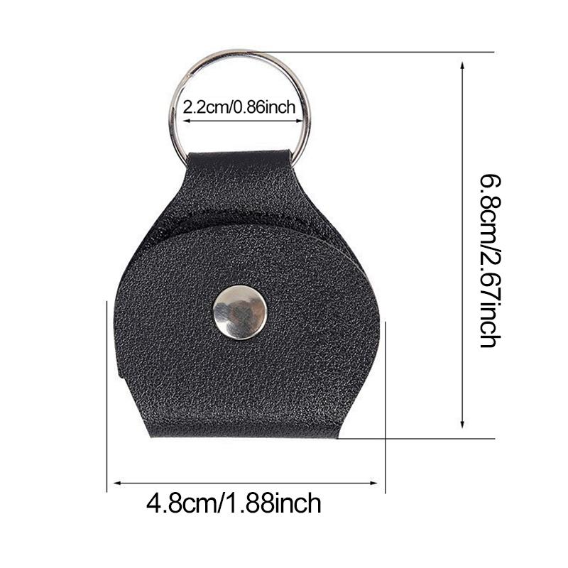 5PCS/Set PU Leather Guitar Pick Storage Bag Black Brown Available High Quality Instrument Practice Props Guitar Ukulele Bass ZYF