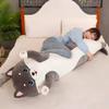 The New Cute Husky Long Throw Pillow Clamp Legs To Sleep with Pillow Sofa with Soft Dog Stuffed Toy Doll Girl's Birthday Gift