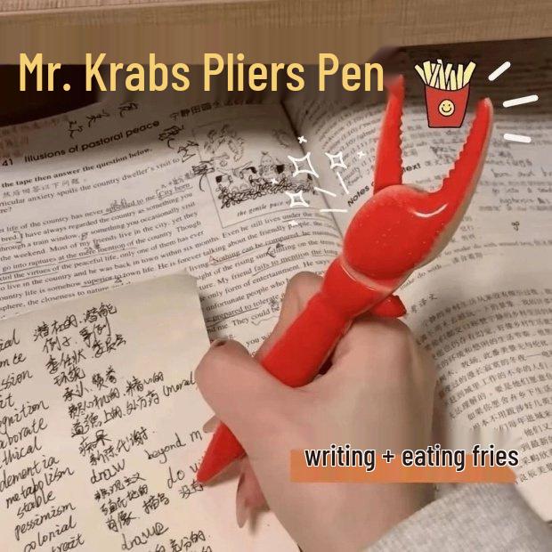 Crab Claw Decompression Ballpoint Pen - Fun Lobster Toy for Kids
