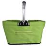Portable Folding Picnic Basket with Multicolor Metal Handle - Large Capacity for Shopping and Outdoor Use
