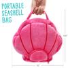 Ocean Stuffed Animal, 5PCS Sea Creature Plush Toys Shell Carrying Bag, Plushies For Baby Kids Girls Christmas Birthday Gifts