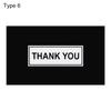 50PCS Online Retail Black White Packaging Decoration DIY Postcards Greeting Labels Appreciation Cardstock Thank You Cards