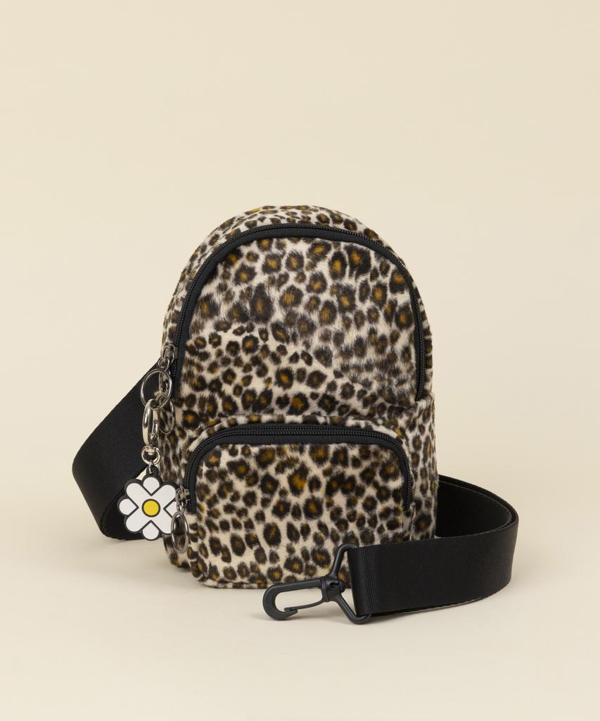 Undercross Joy Slingback Mini Leopard Fur