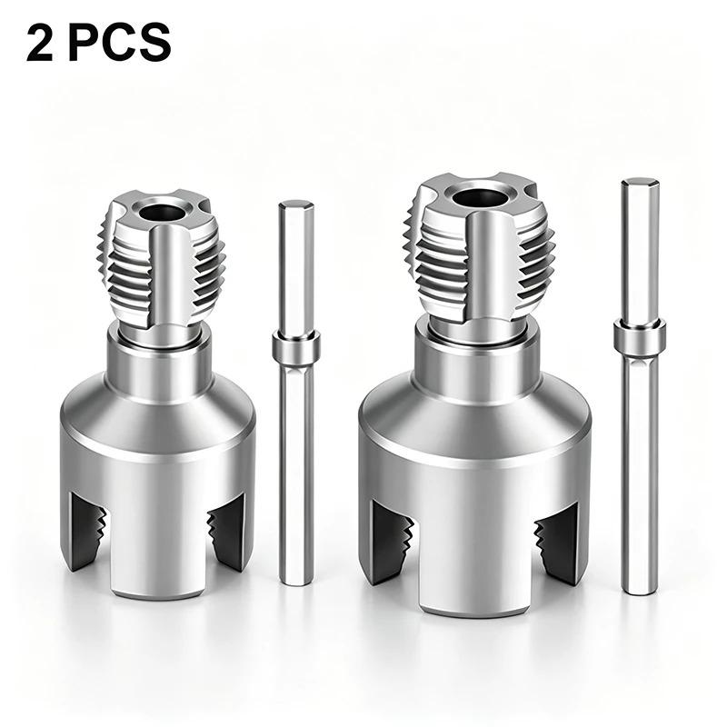 1/2Pcs Heavy-Duty Pvc/Plastic Pipe Threading Tool Kit 1/2" 3/4" 1" Male & Female Threads For Pvc Ppr Mpp Pipes