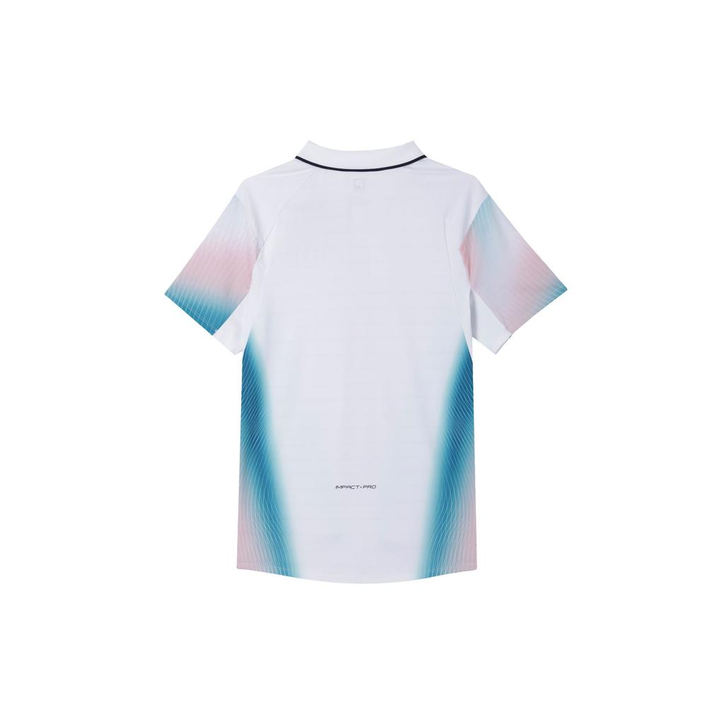 FILA Color Block Quick Dry Tennis Polo Shirt Men tops White A11M323109FZA