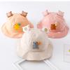 Niedlicher Baumwoll-Babysonnenhut für Jungen und Mädchen Frühling Herbst Fischerhut