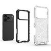 For iPhone 17 Pro Case Honeycomb Shape Shockproof PC+TPU Phone Cover