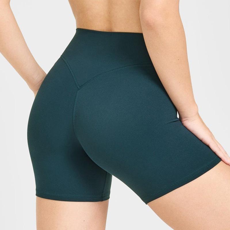 European & Asian Peach Hip Yoga Sports Shorts: High Waist, Slimming, Outdoor Cycling